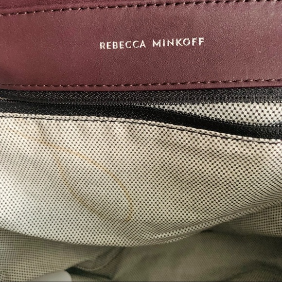 SOLD Rebecca Minkoff Shoulder Bag Snake Print Burgundy - Picture 8 of 12